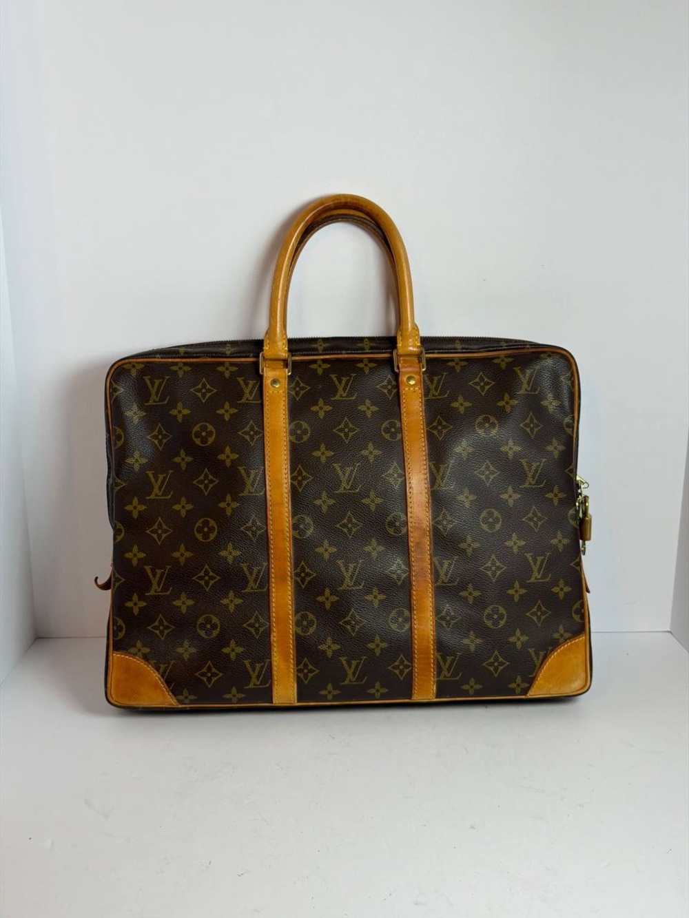 Louis Vuitton Vintage Monogram Porte Documents Voyage Briefcase